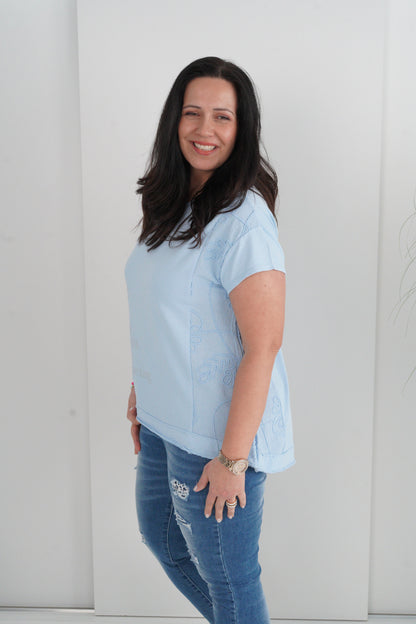 T-Shirt in Hellblau (40-44)