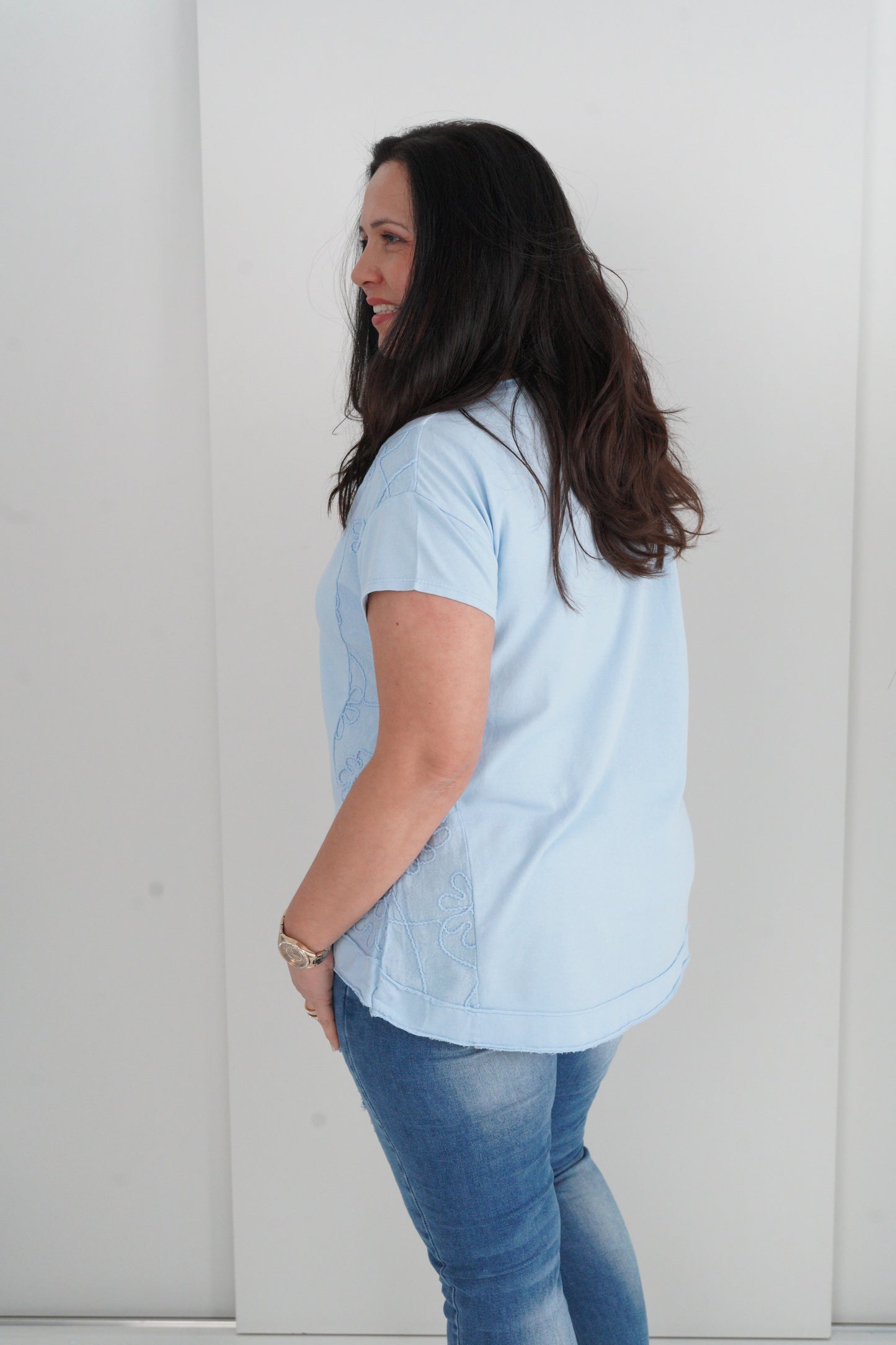 T-Shirt in Hellblau (40-44)