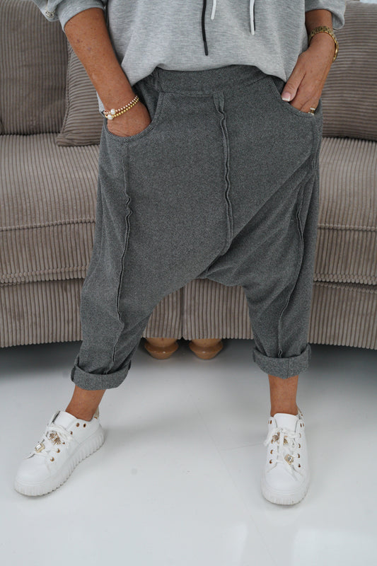 Baggy-Hose in Grau (38-42)