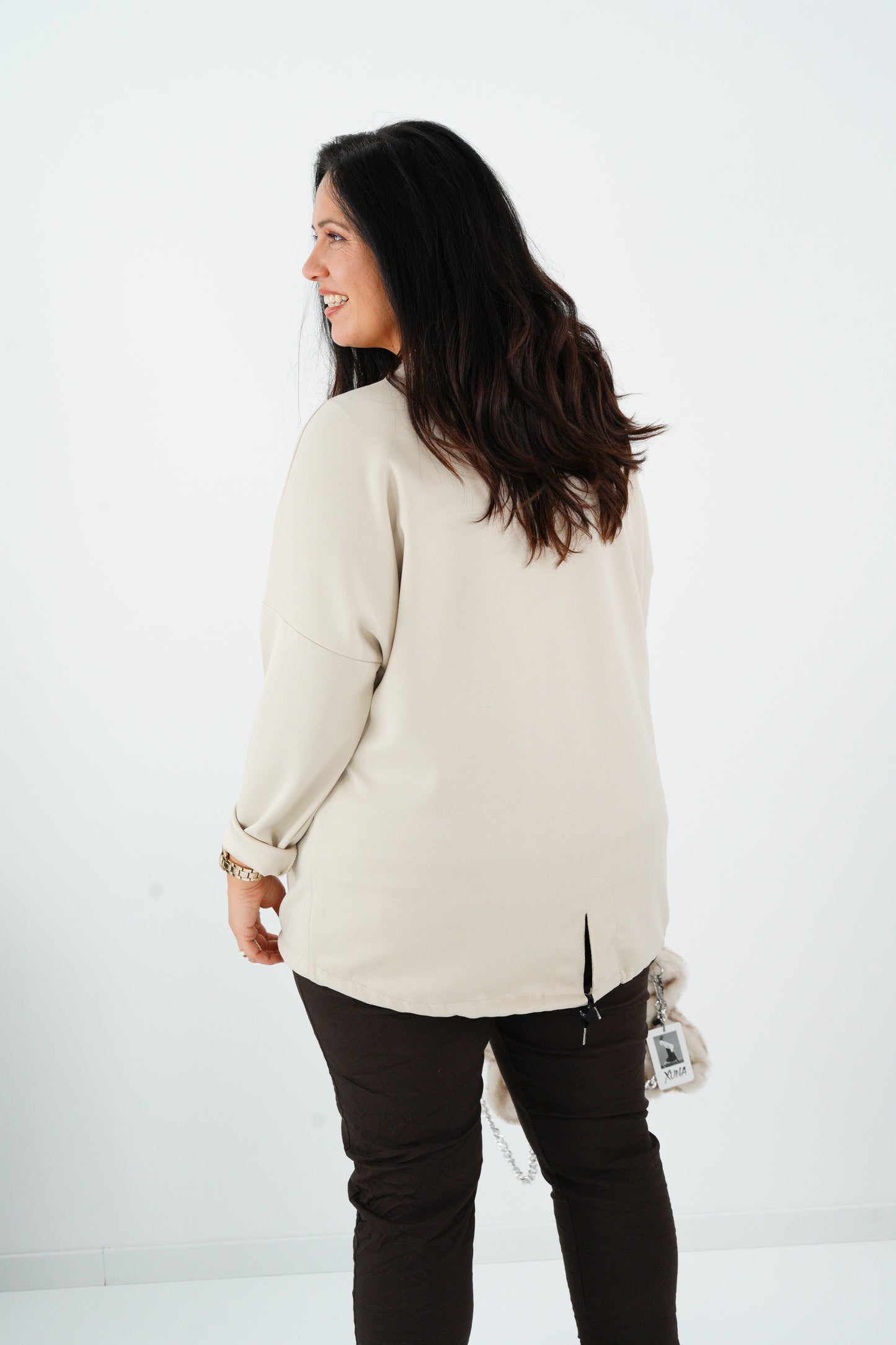 Sweatshirt in Beige (42-46)
