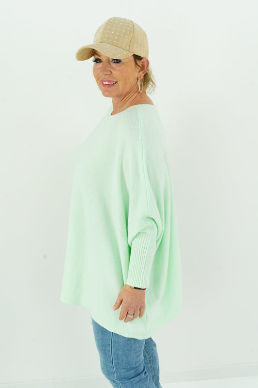 Pullover in Mint (36-48-Oversize)