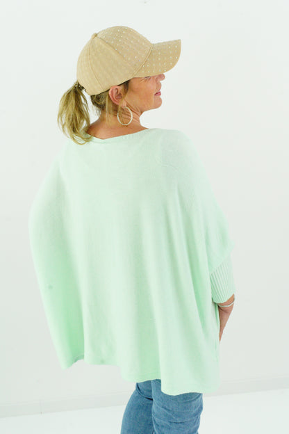 Pullover in Mint (36-48-Oversize)