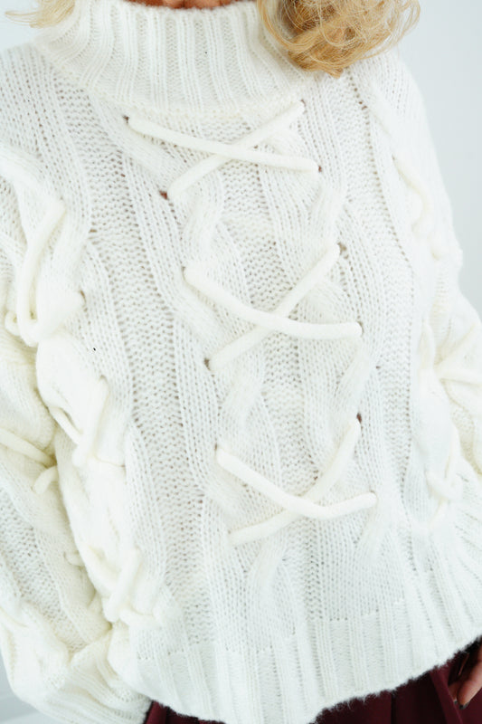 Pullover in Ecru (38-44)