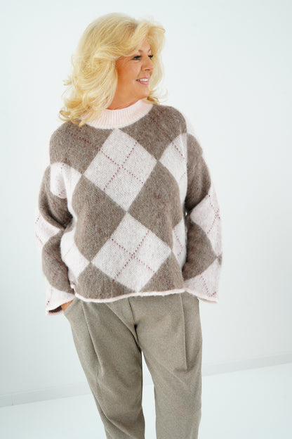 Sweatshirt in Ecru (38-46) Onesize