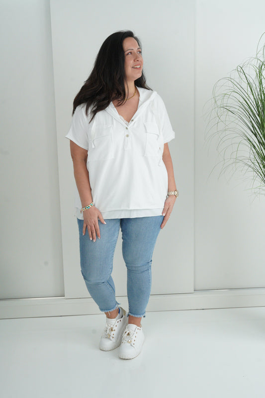 T-Shirt in Weiß (40-44)