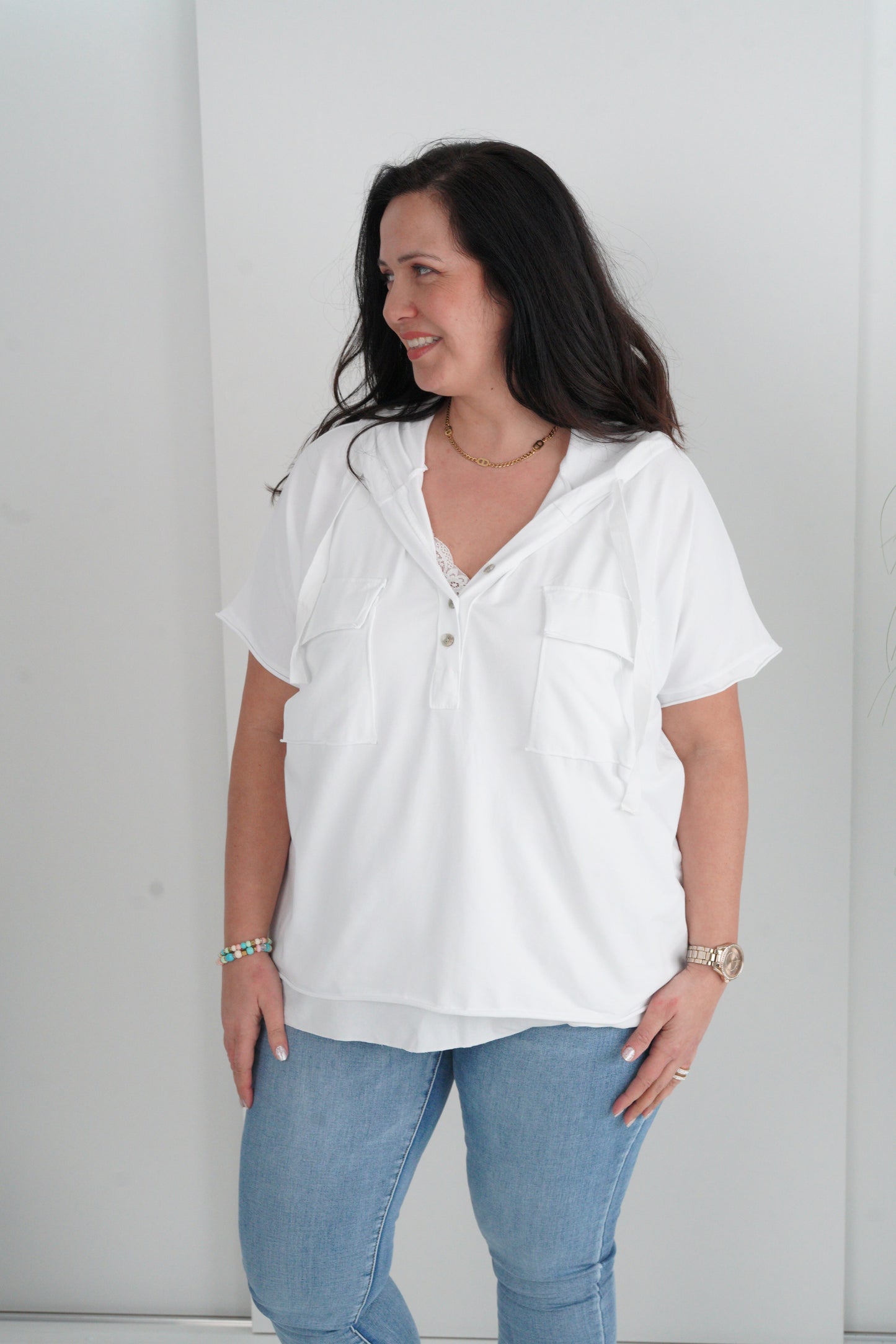 T-Shirt in Weiß (40-44)