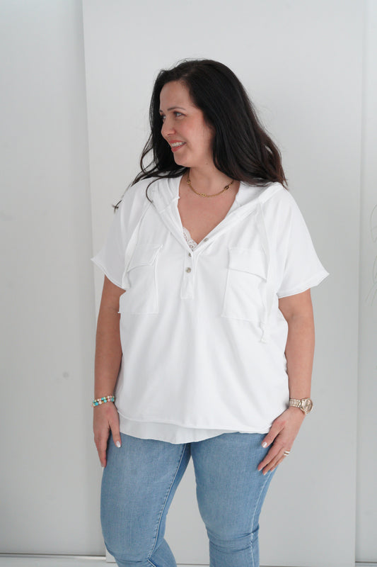 T-Shirt in Weiß (40-44)