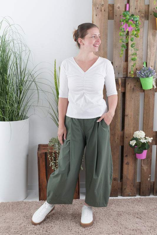 Basic Shirt in Weiß (36-40)