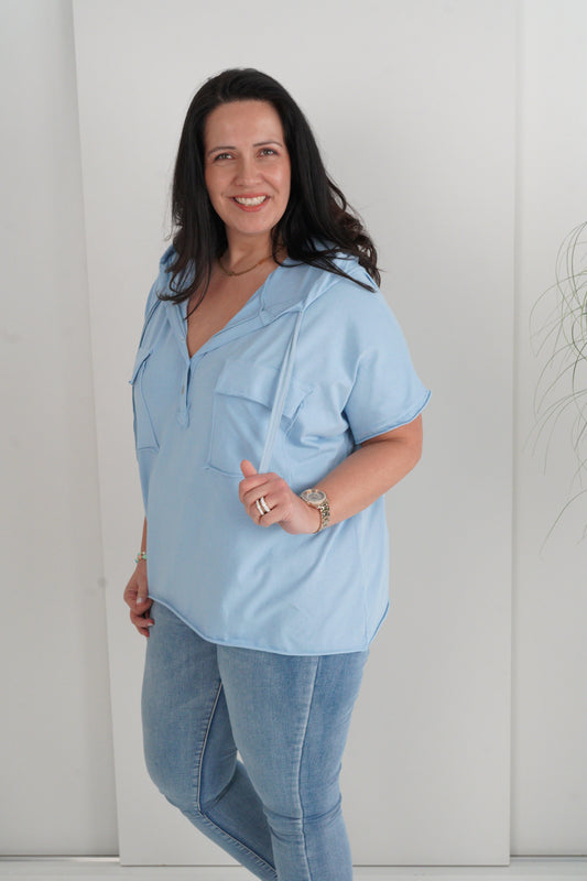 T-Shirt in Hellblau (40-44)