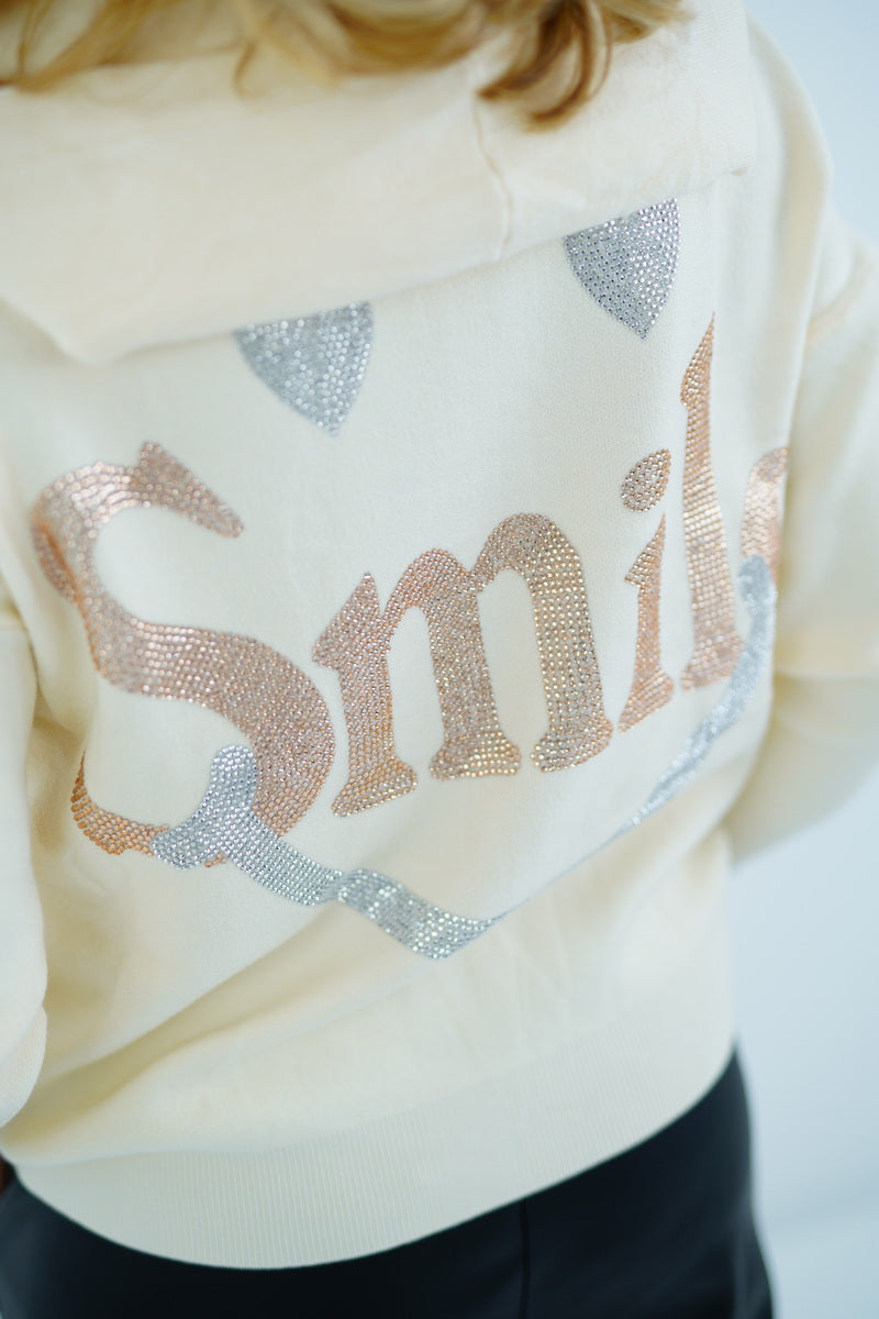 Strickjacke "Smile" (38-42) vanille