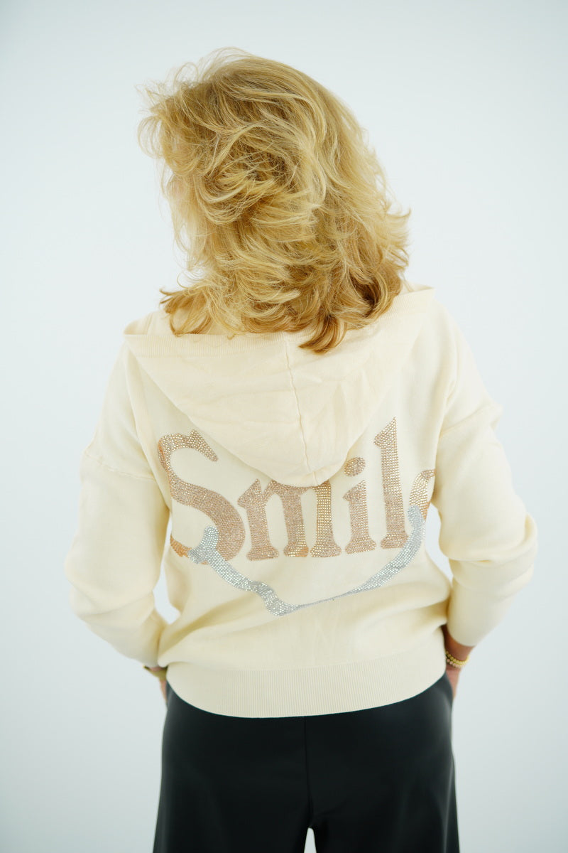 Strickjacke "Smile" (38-42) vanille