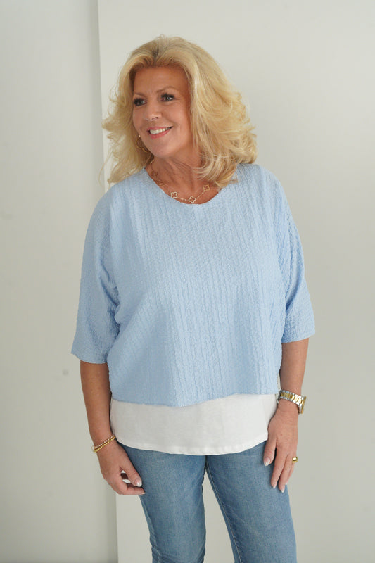 T-Shirt in Hellblau (40-44)