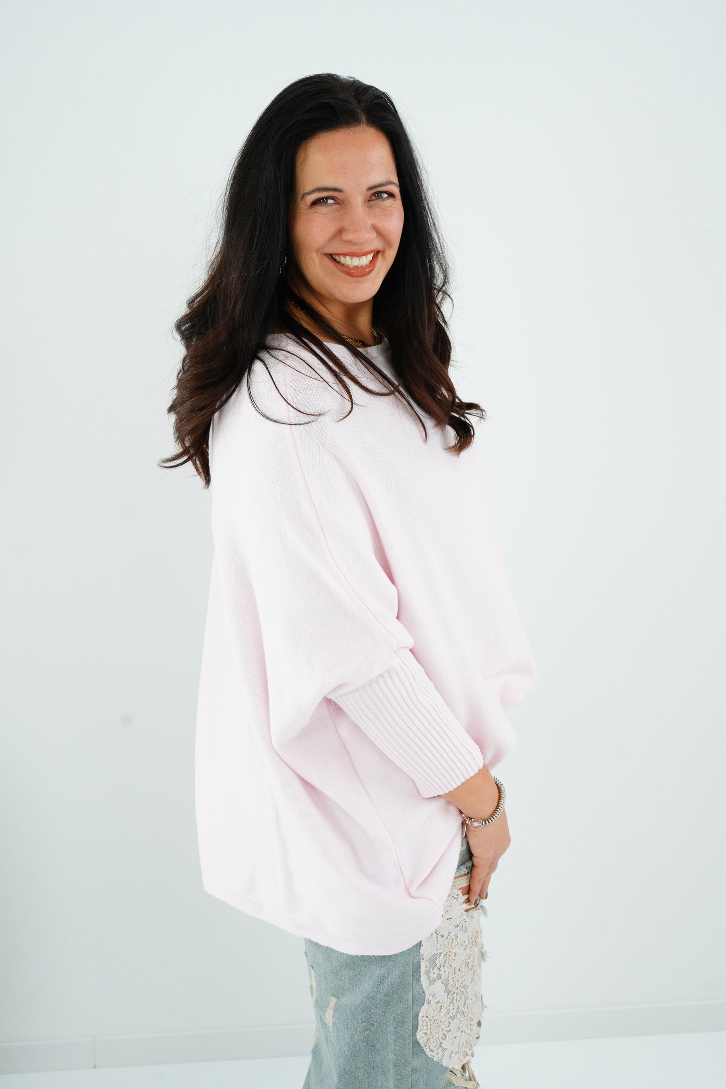 Pullover in Rose (42-48-Oversize)