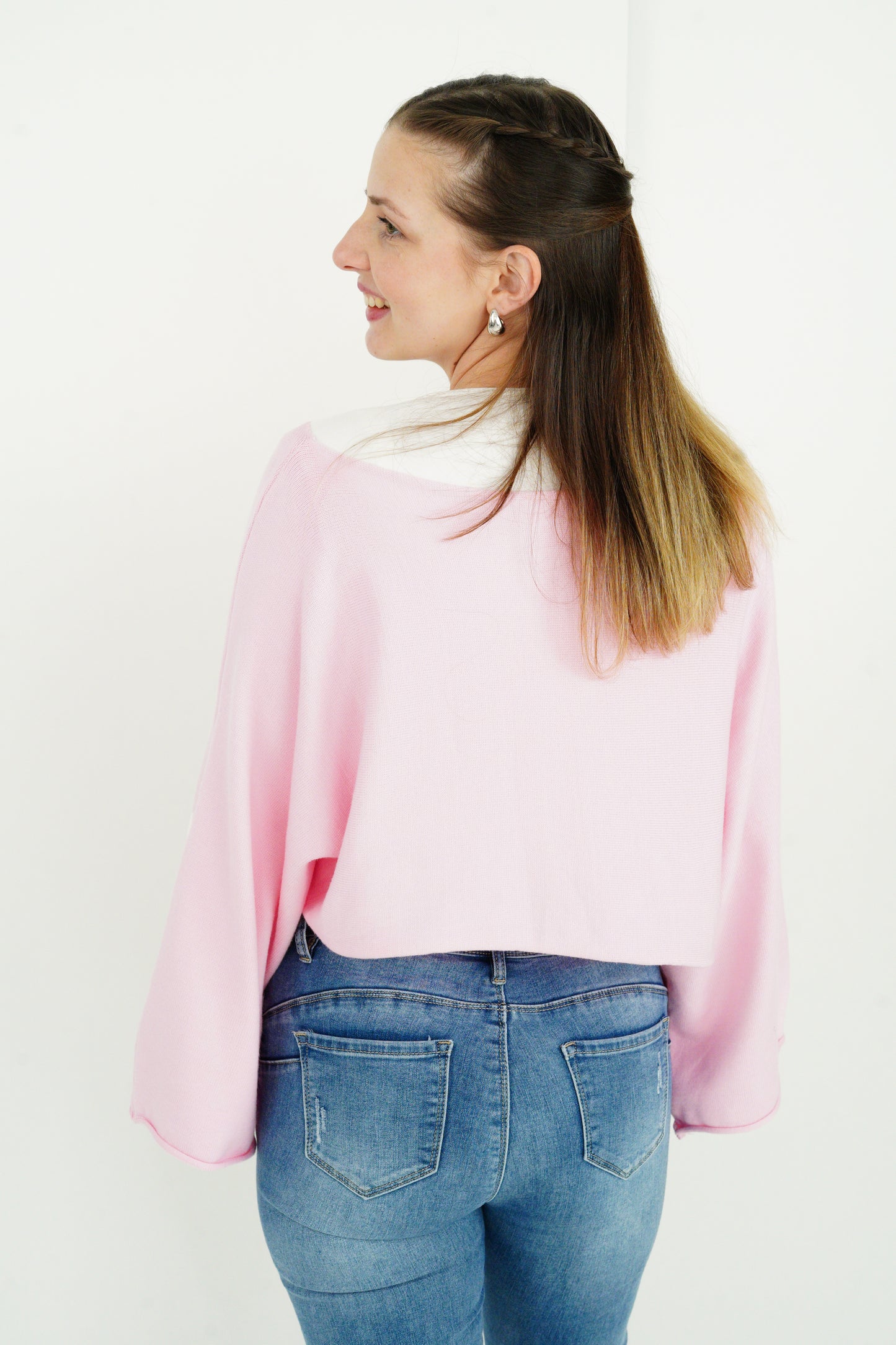 Crop Pullover in Candyrosa  (36-44)