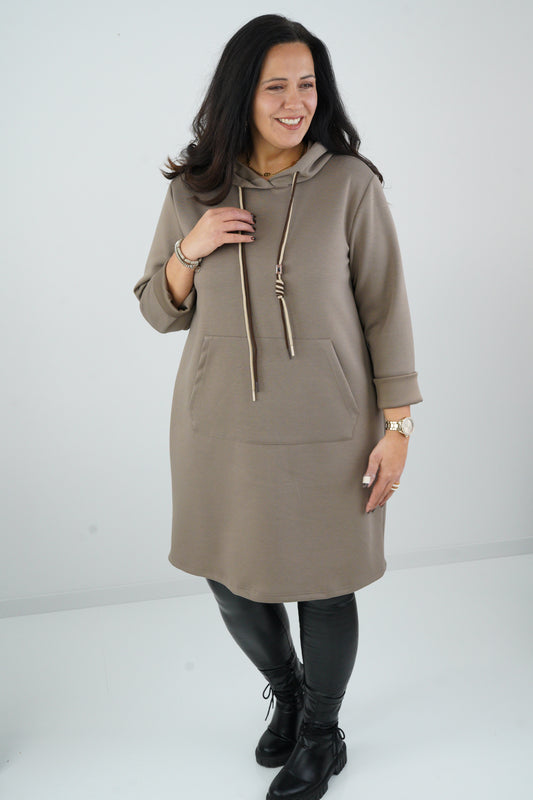 Long Sweatshirt in Taupe (40-44)