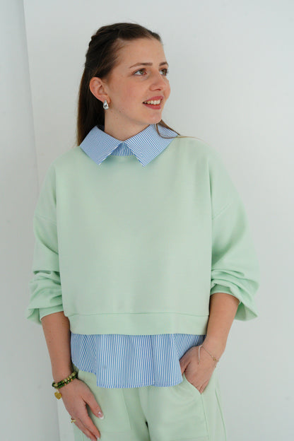Sweatshirt in Mint (38-42)