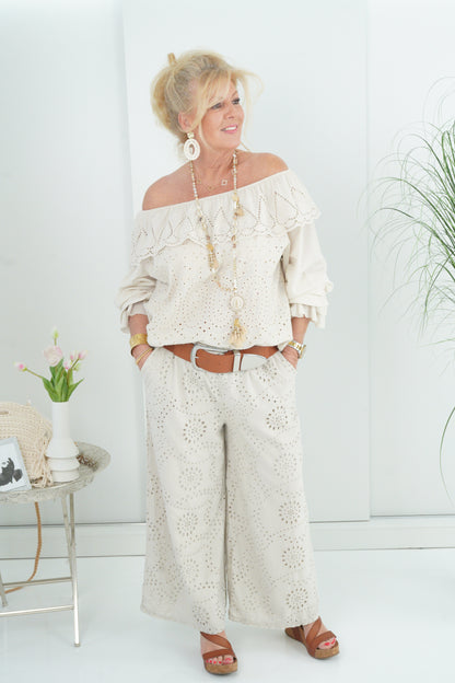 Bluse in Beige (38-42+)