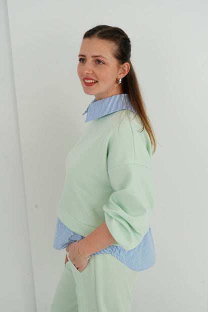 Sweatshirt in Mint (38-42)