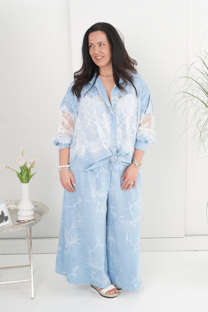 Hose in Jeansblau (42-44+)