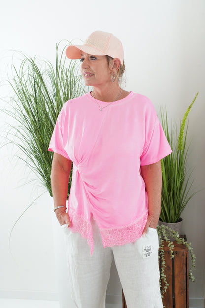 T-Shirt in Neon-Pink (38-42)