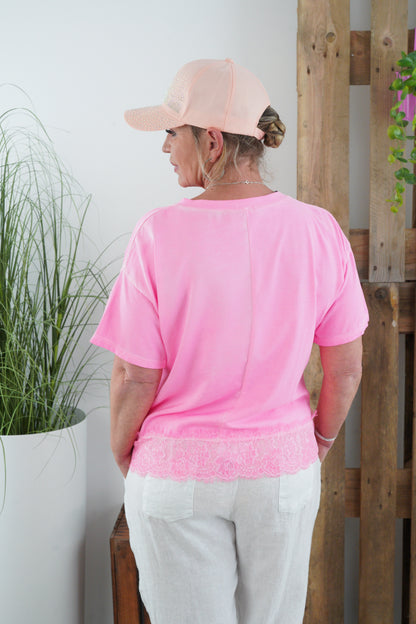 T-Shirt in Neon-Pink (38-42)