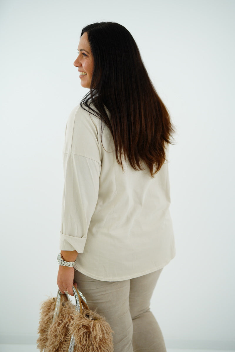 Langarmshirt "Relax" (38-42+) beige