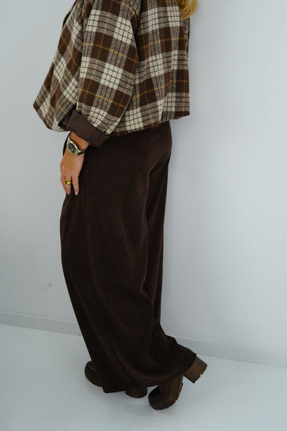 Palazzo Cordhose in Chocolate (38-42)
