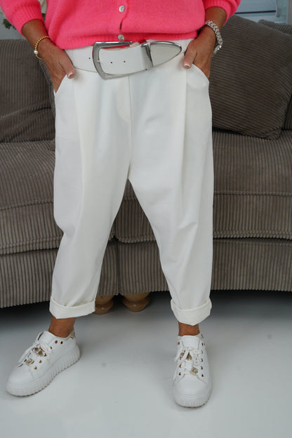 Joggpant in Off-White (38-42+)