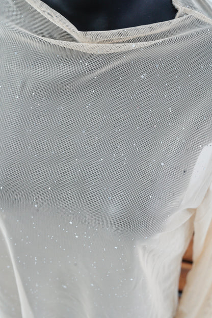 Mesh-Shirt in Puder (38-42)