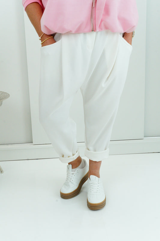 Baggy-Hose in Off-White (38-42)