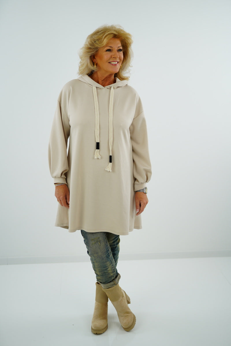 Longsweatshirt "Marlene" (38-42+) beige