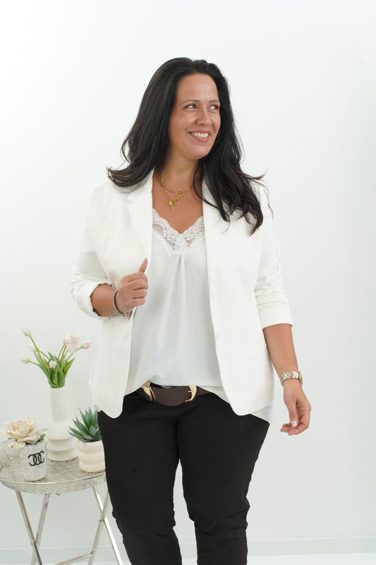 Moderner Blazer in Off-White (38-42)