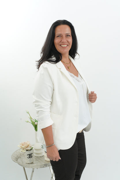 Moderner Blazer in Off-White (38-42)