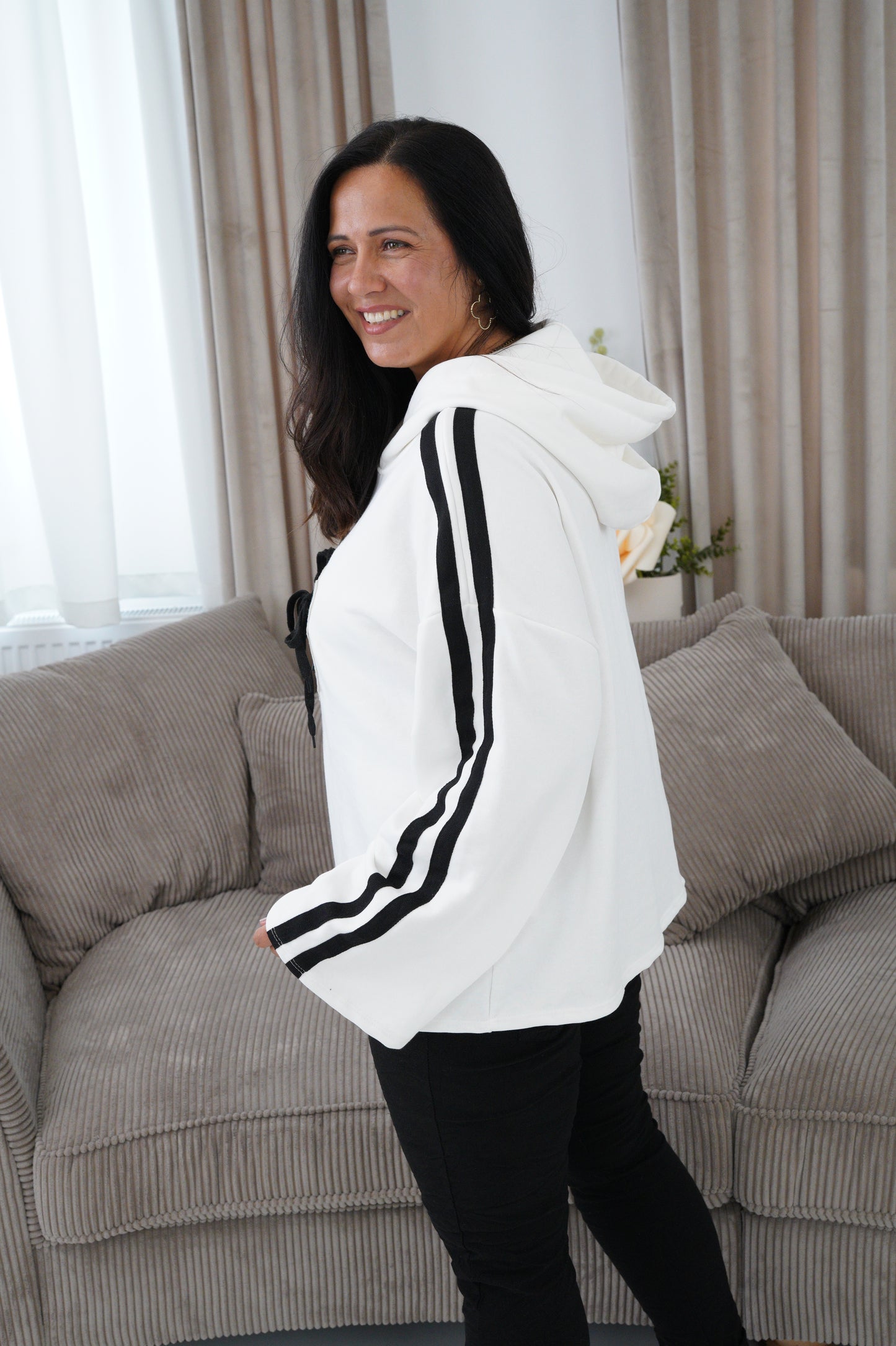 Sweatshirt in Weiß (42-46)