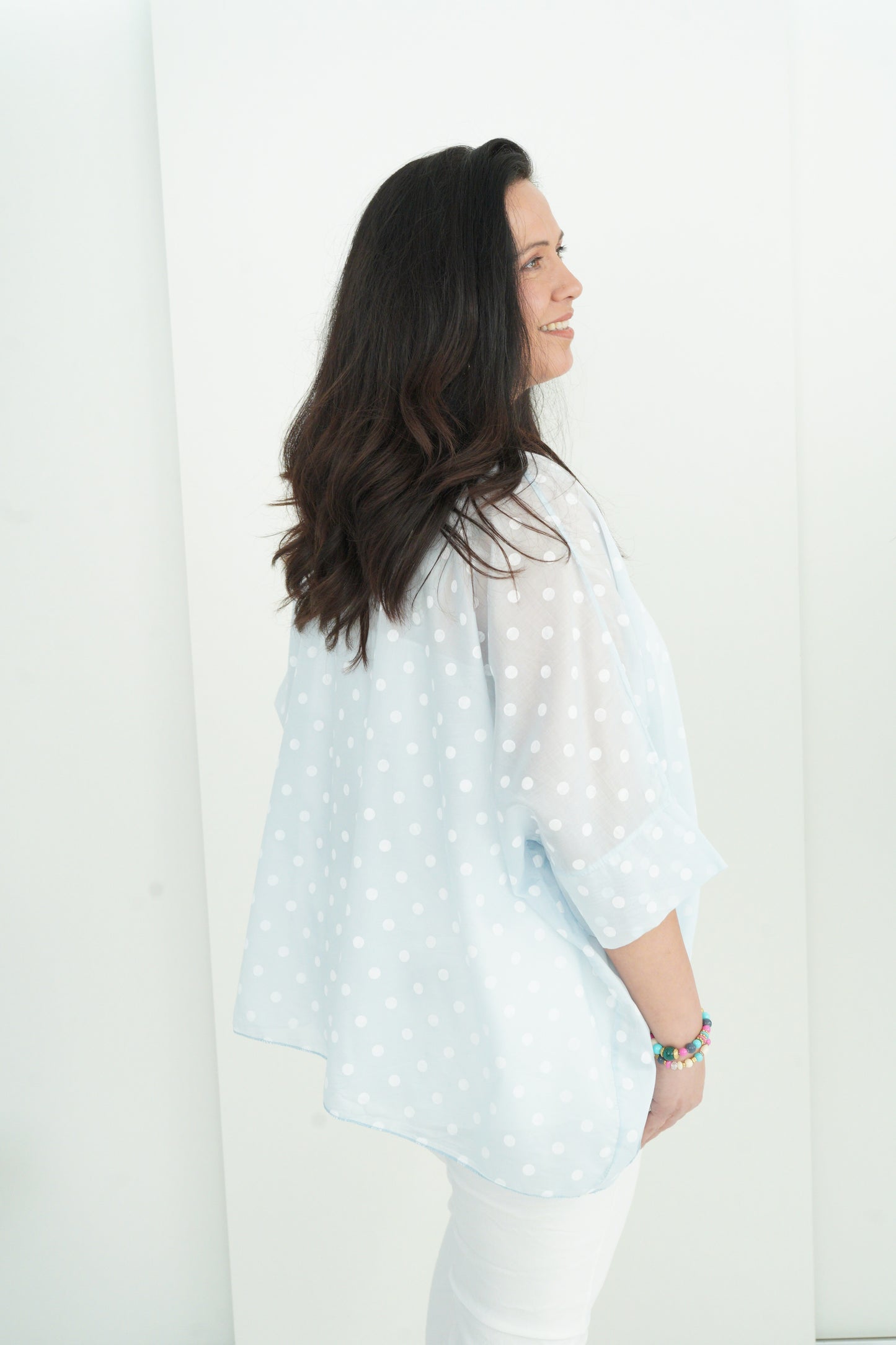 Bluse in Hellblau (42-48)