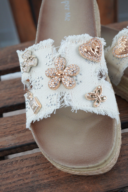 Pantolette in Beige (36-41)