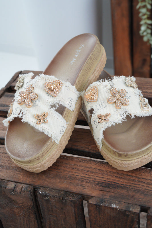 Pantolette in Beige (36-41)