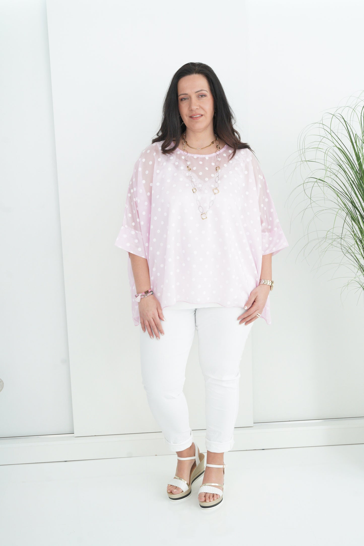 Bluse in Rose (42-48)