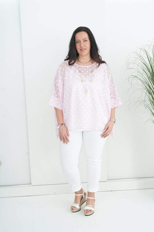 Bluse in Rose (42-48)