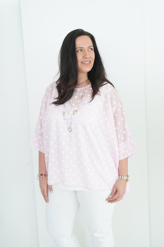 Bluse in Rose (42-48)