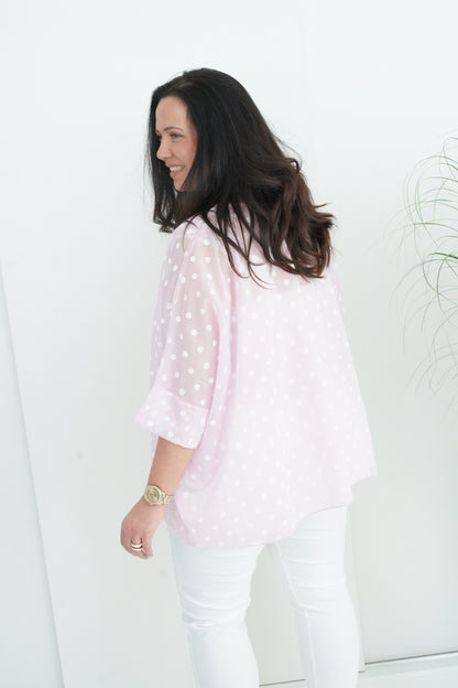 Bluse in Rose (42-48)