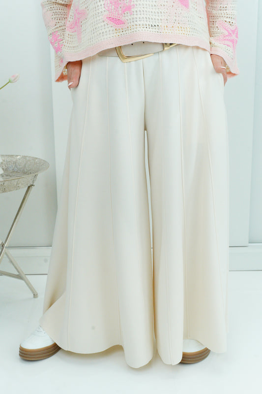 Palazzo Hose in Light-Beige (38-42+)