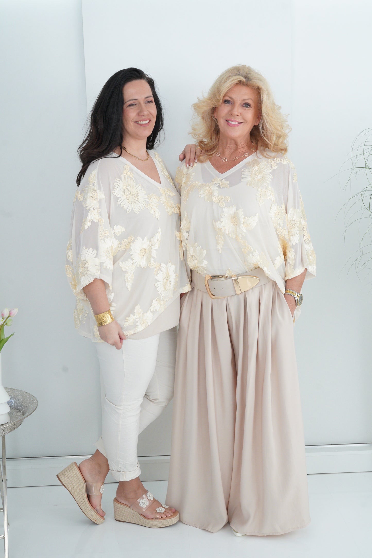 Bluse in Champagner (42-46)
