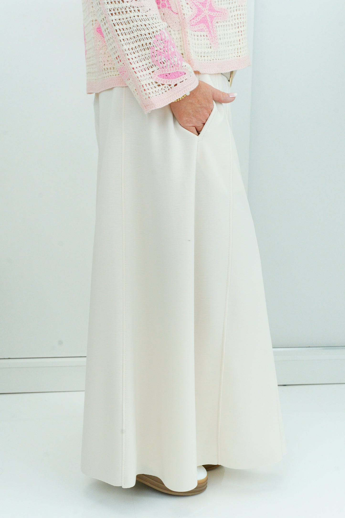 Palazzo Hose in Light-Beige (38-42+)