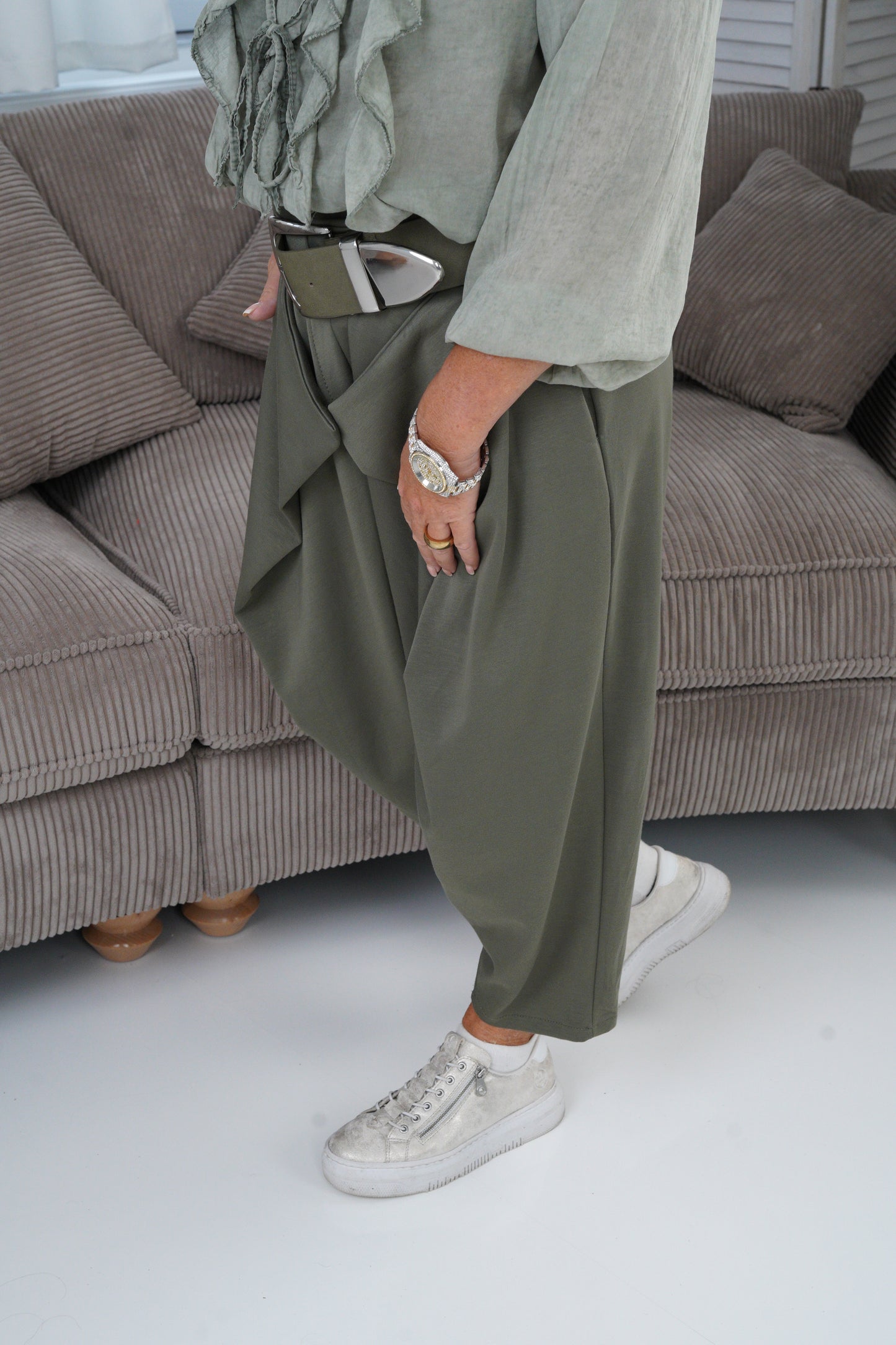 Baggy Joggpant in Khaki (38-42)