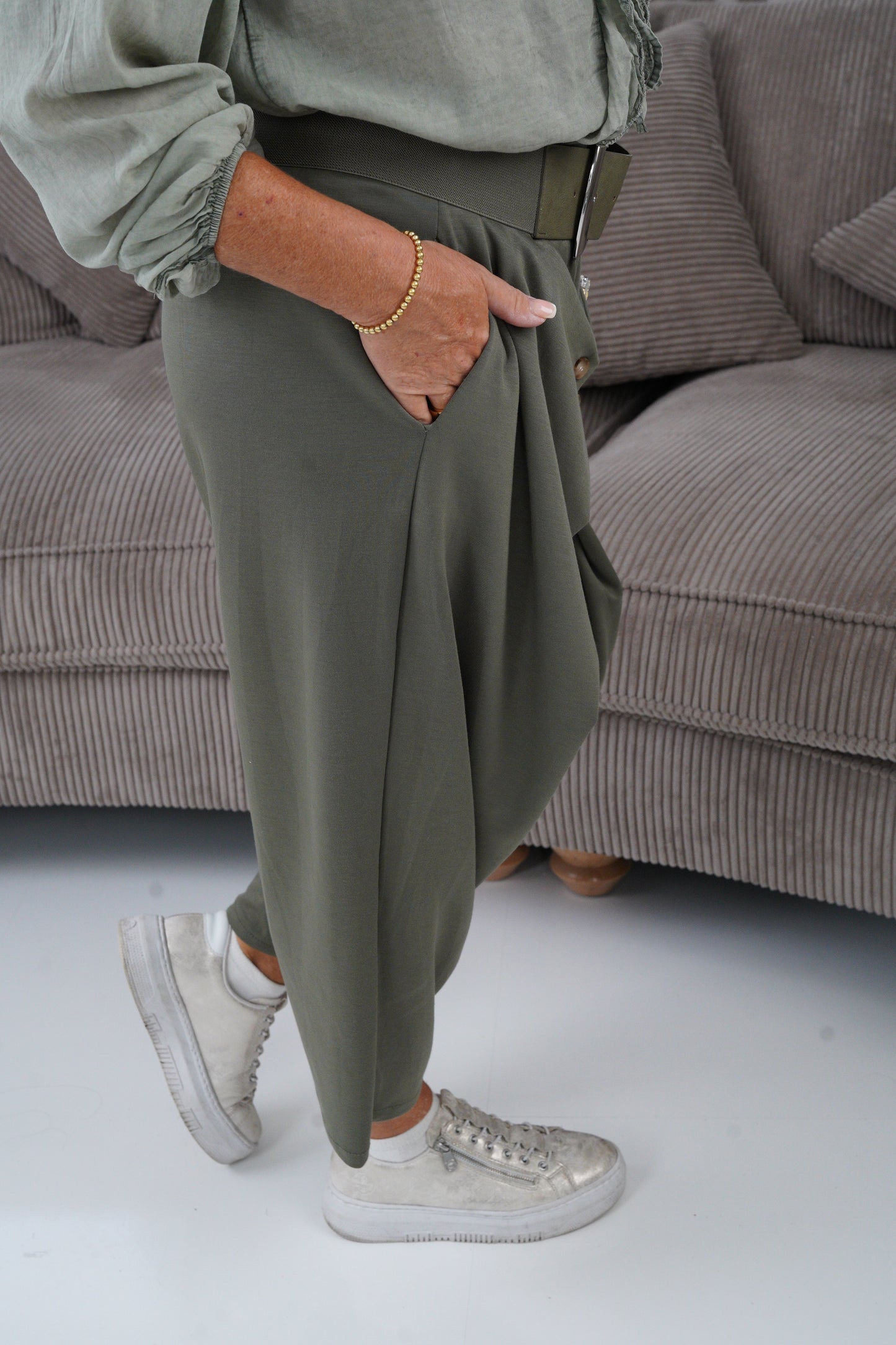 Baggy Joggpant in Khaki (38-42)