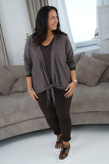 Joggpant in Schoko (42-46+)