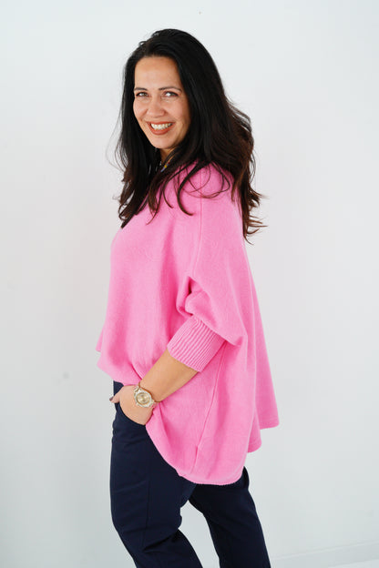 Pullover in Pink (36-48-Oversize)