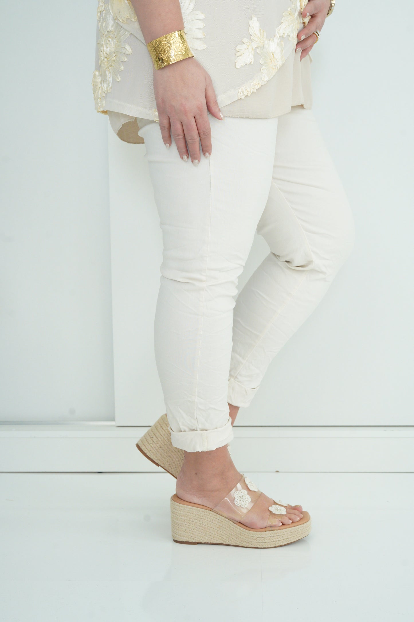 Joggpant in Beige (42-46+)