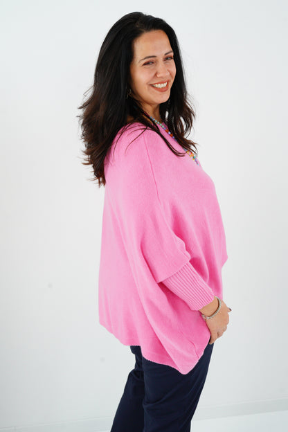 Pullover in Pink (36-48-Oversize)